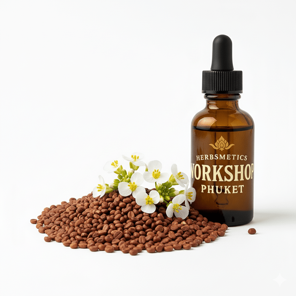 Abyssinian Seed CO2 essential oil — herbal, green, fresh — Herbsmetics Phuket