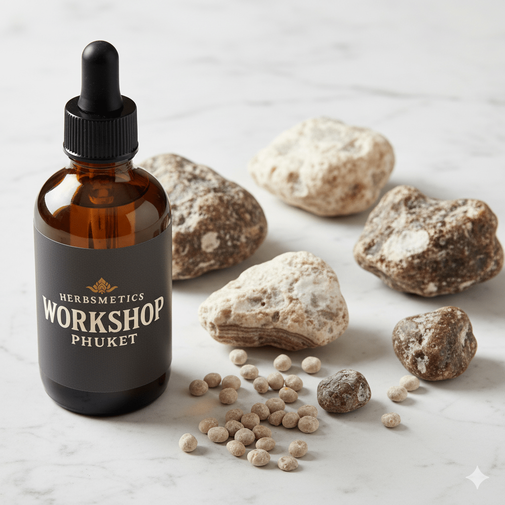 Amber Fragrance Oil essential oil — woody, earthy, warm — Herbsmetics Phuket