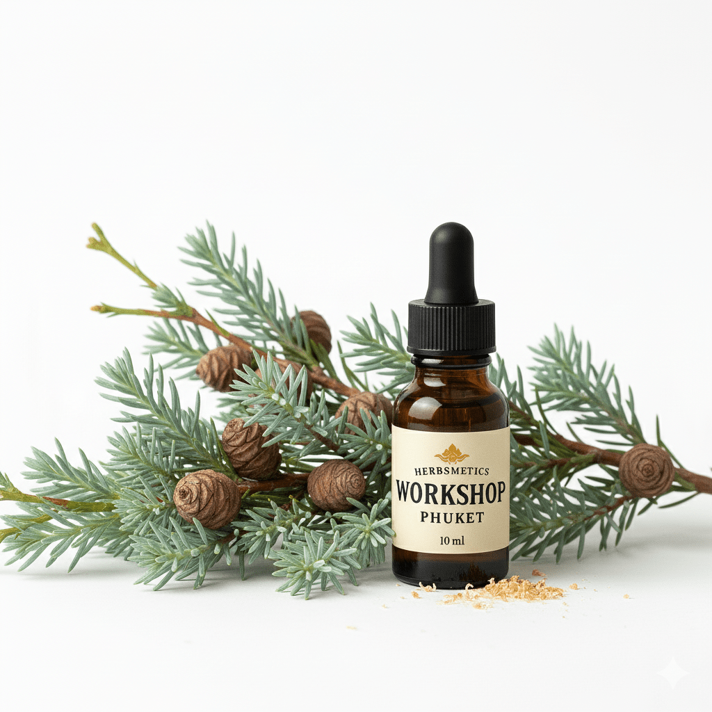 Atlas Cedar Fraction essential oil — woody, earthy, warm — Herbsmetics Phuket