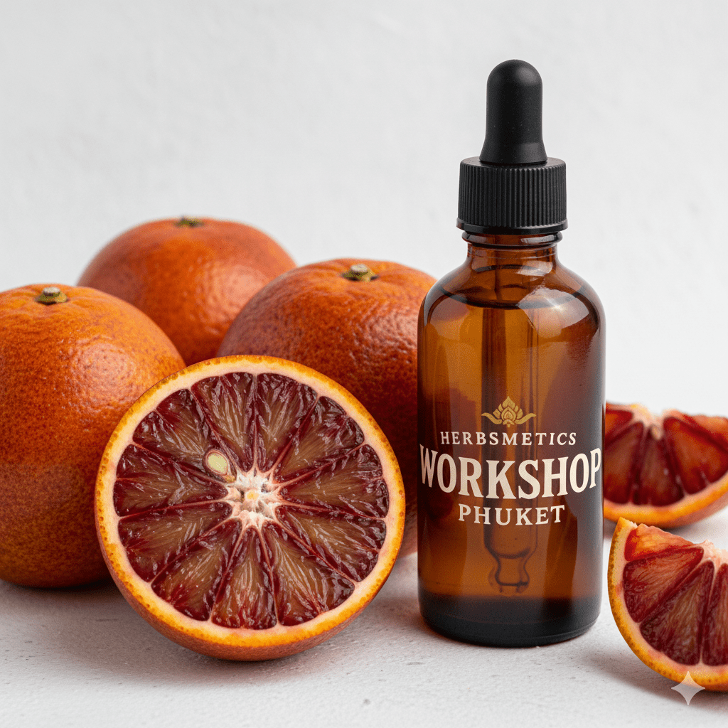 Blood Orange essential oil — citrusy, bright, fresh — Herbsmetics Phuket