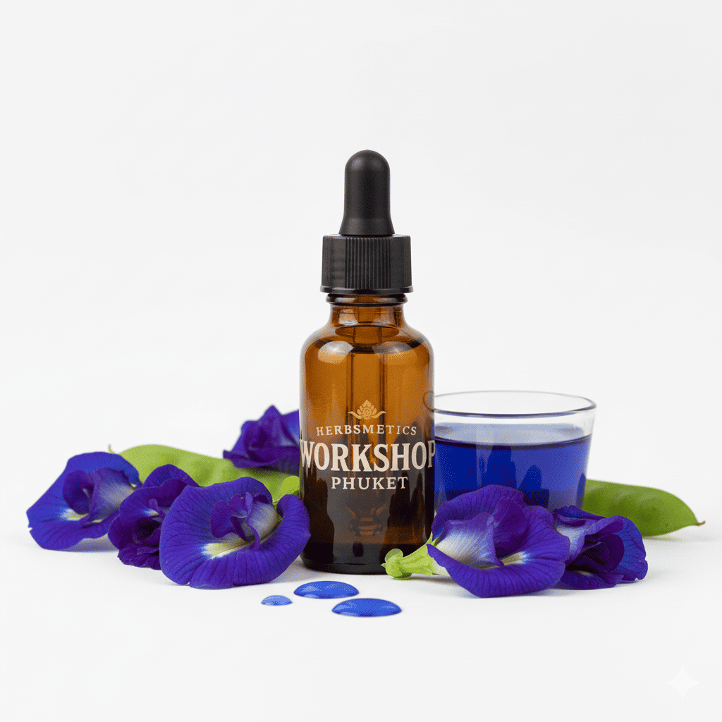 Butterfly Pea Essential Oils essential oil — herbal, green, fresh, earthy — Herbsmetics Phuket