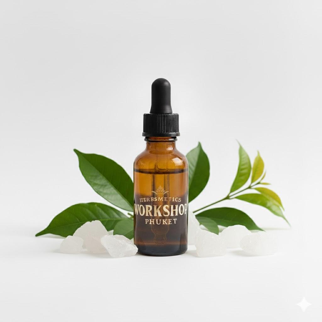 Camphor essential oil — herbal, green, fresh — Herbsmetics Phuket
