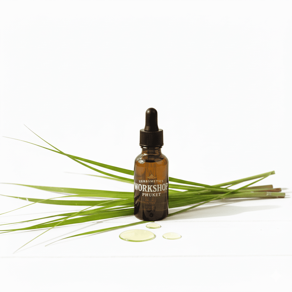 Citronella essential oil — citrusy, bright, fresh — Herbsmetics Phuket