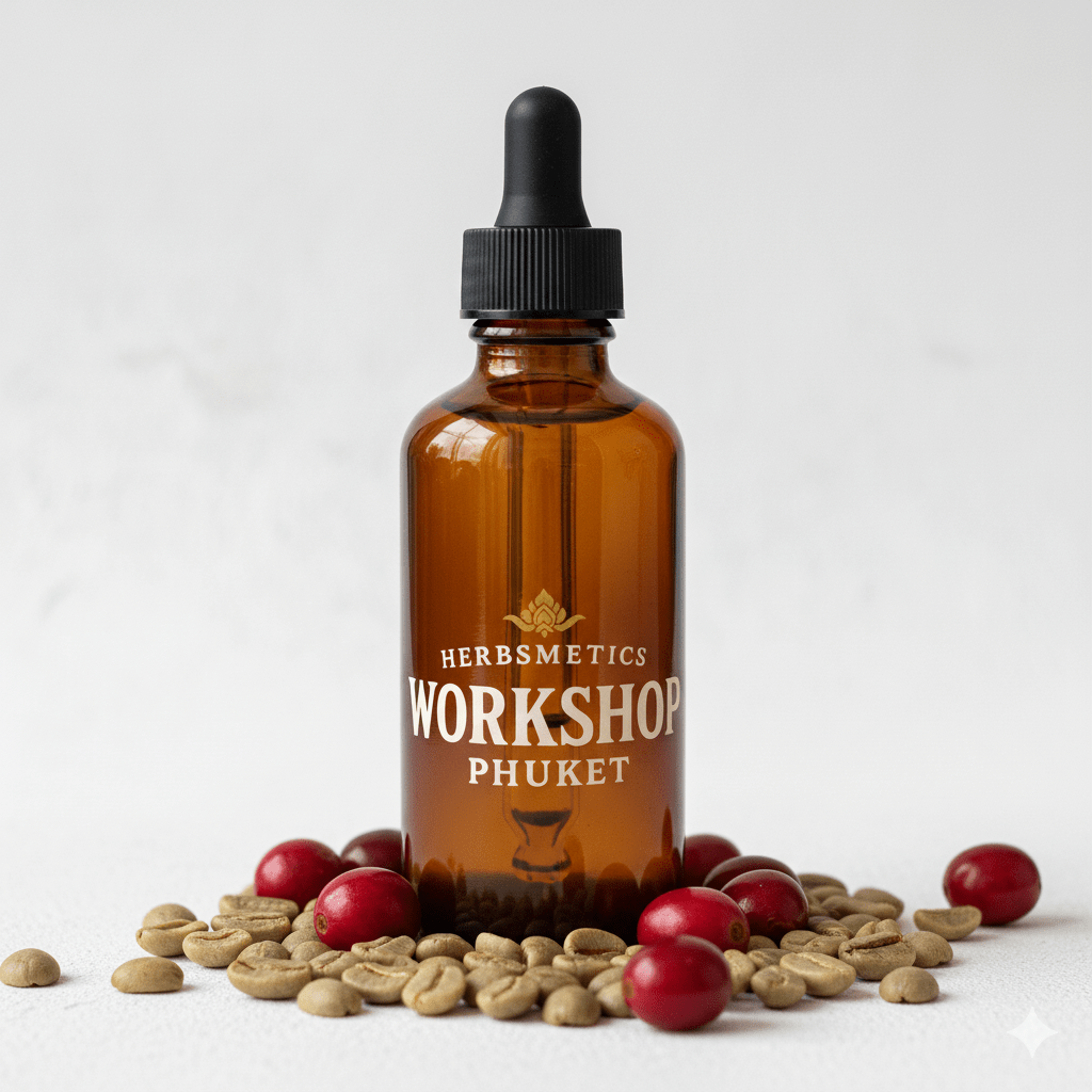 Coffee essential oil — herbal, green, fresh — Herbsmetics Phuket