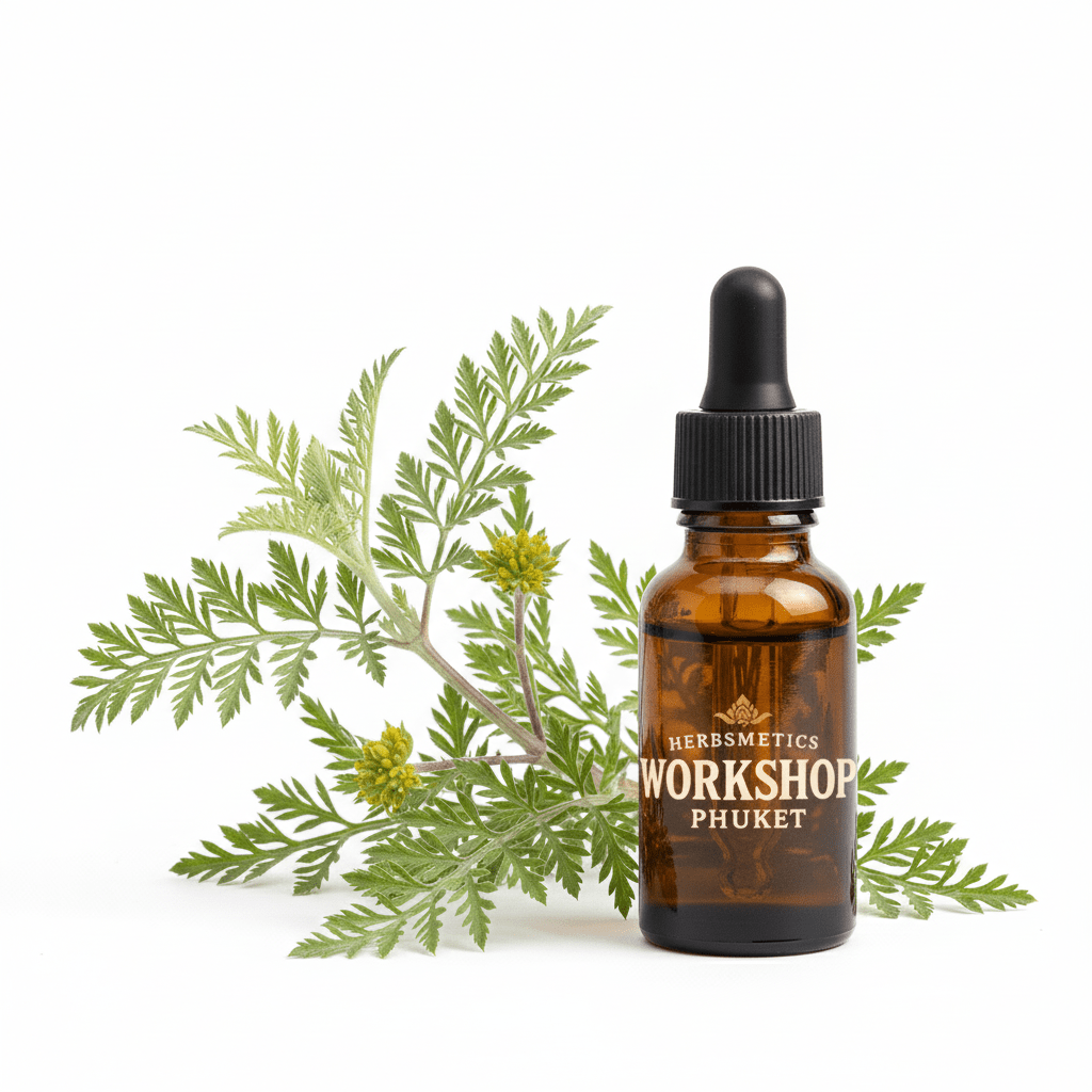 Davana essential oil — herbal, green, fresh — Herbsmetics Phuket