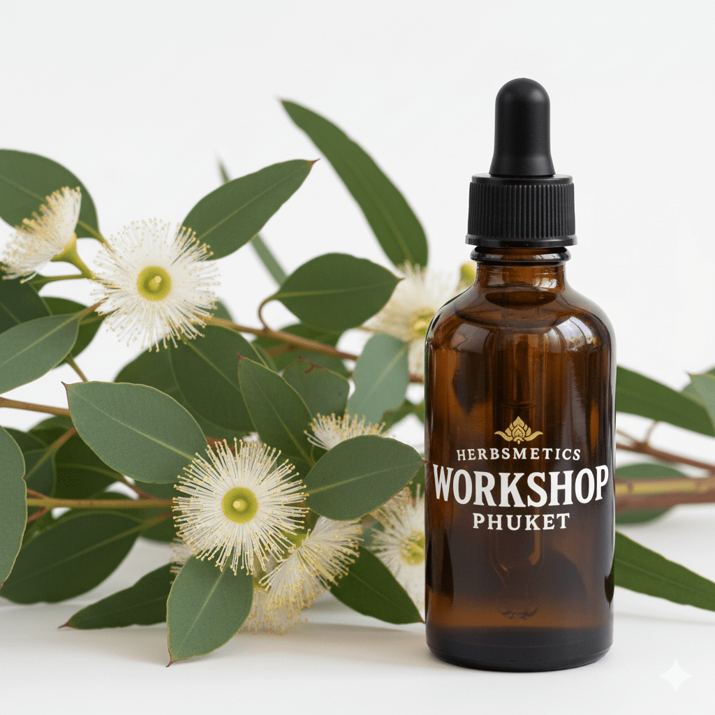 Eucalyptus Smithii essential oil — herbal, green, fresh — Herbsmetics Phuket