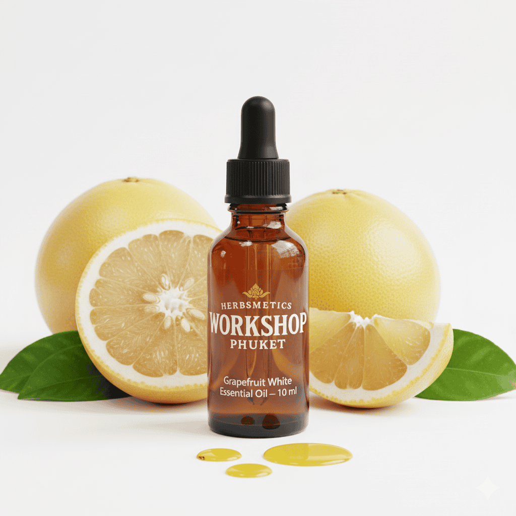 Grapefruit White essential oil — citrusy, bright, fresh — Herbsmetics Phuket