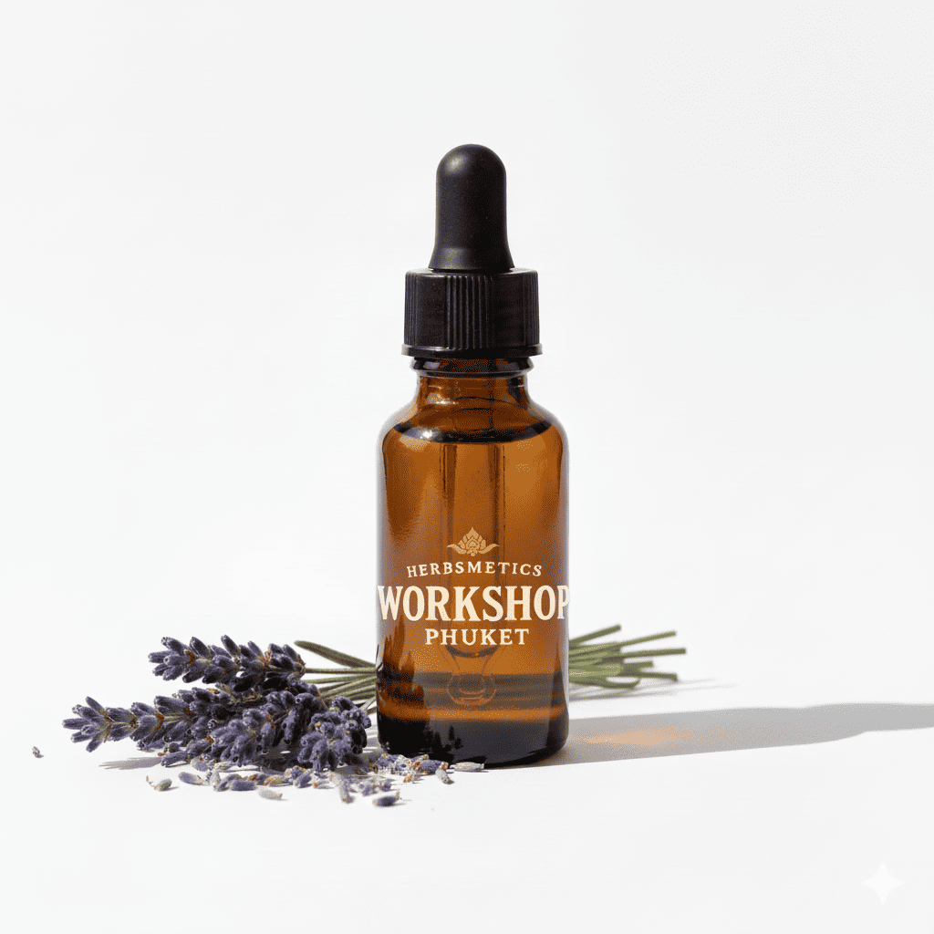 Lavender essential oil — herbal, green, fresh — Herbsmetics Phuket