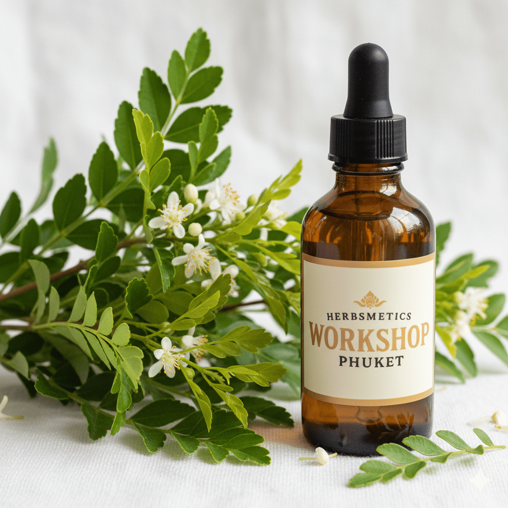 Lemon Myrtle essential oil — citrusy, bright, fresh — Herbsmetics Phuket