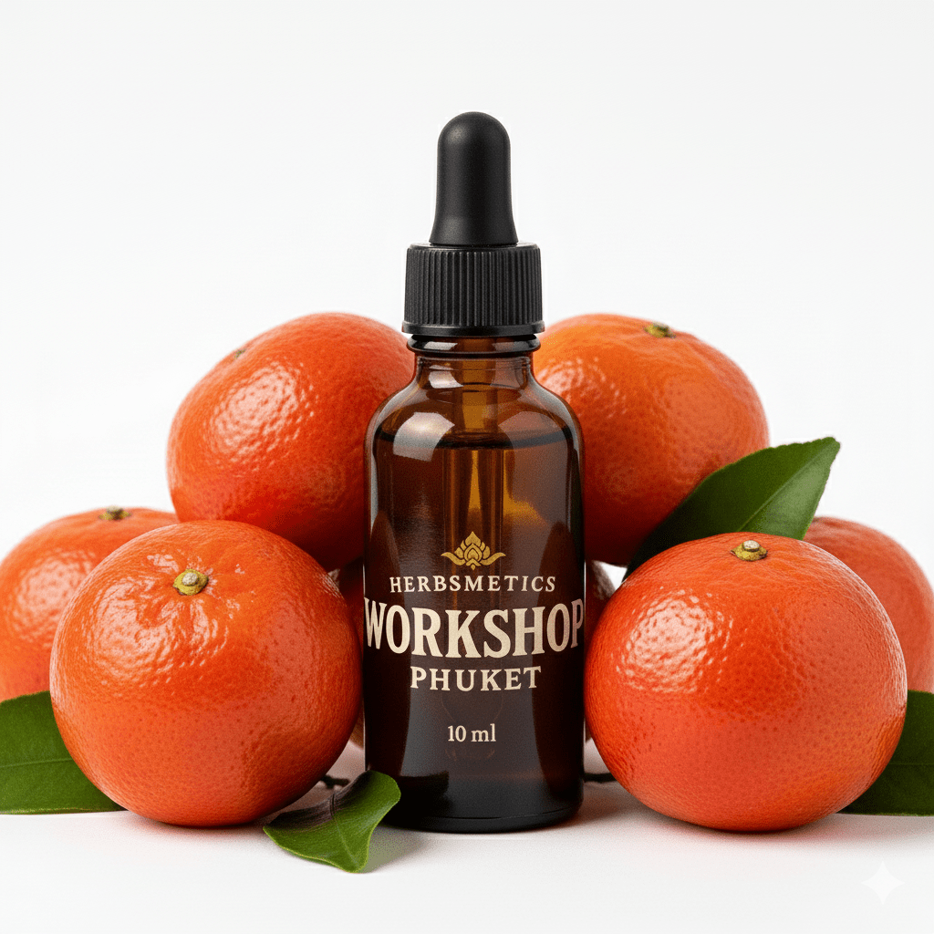 Mandarin Red essential oil — citrusy, bright, fresh — Herbsmetics Phuket