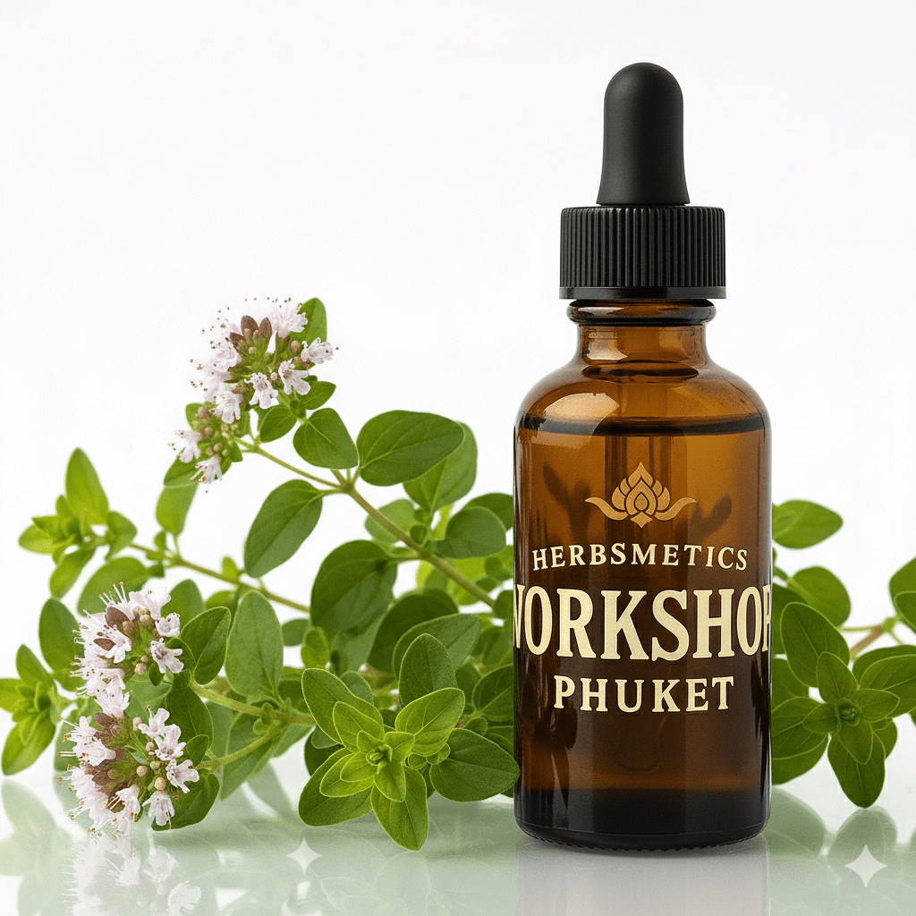 Oregano essential oil — herbal, green, fresh — Herbsmetics Phuket