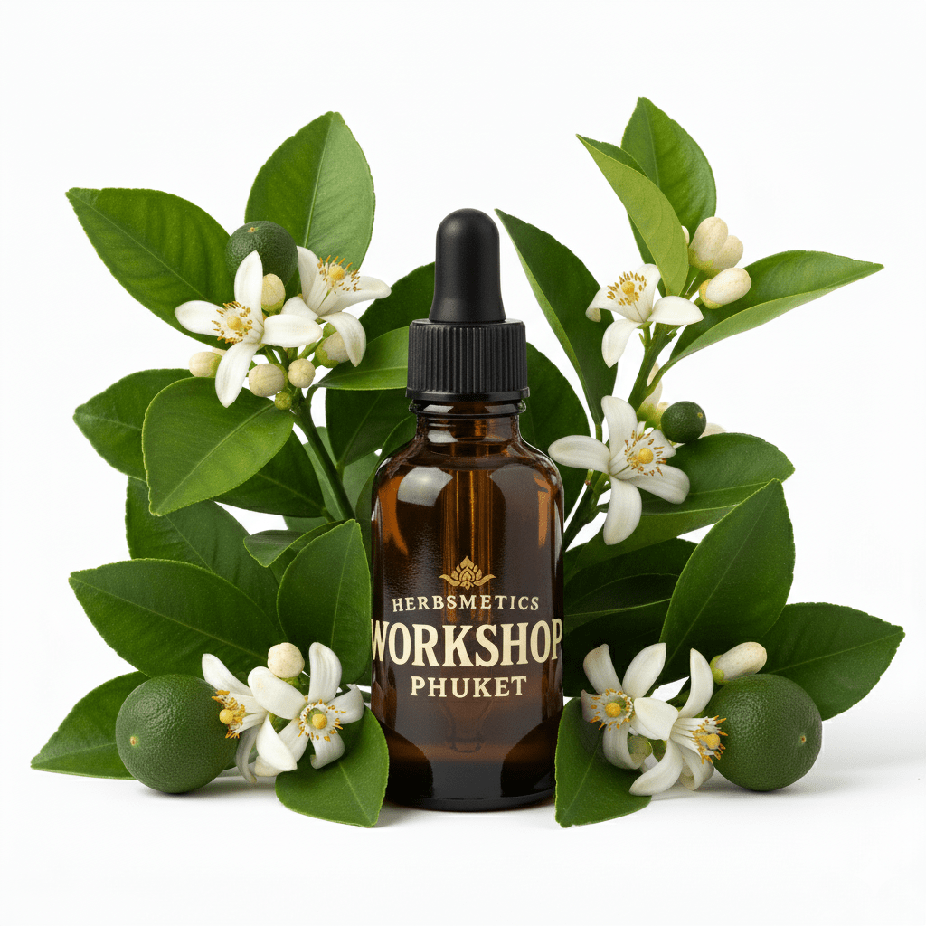 Petitgrain Bigarade essential oil — citrusy, bright, fresh — Herbsmetics Phuket