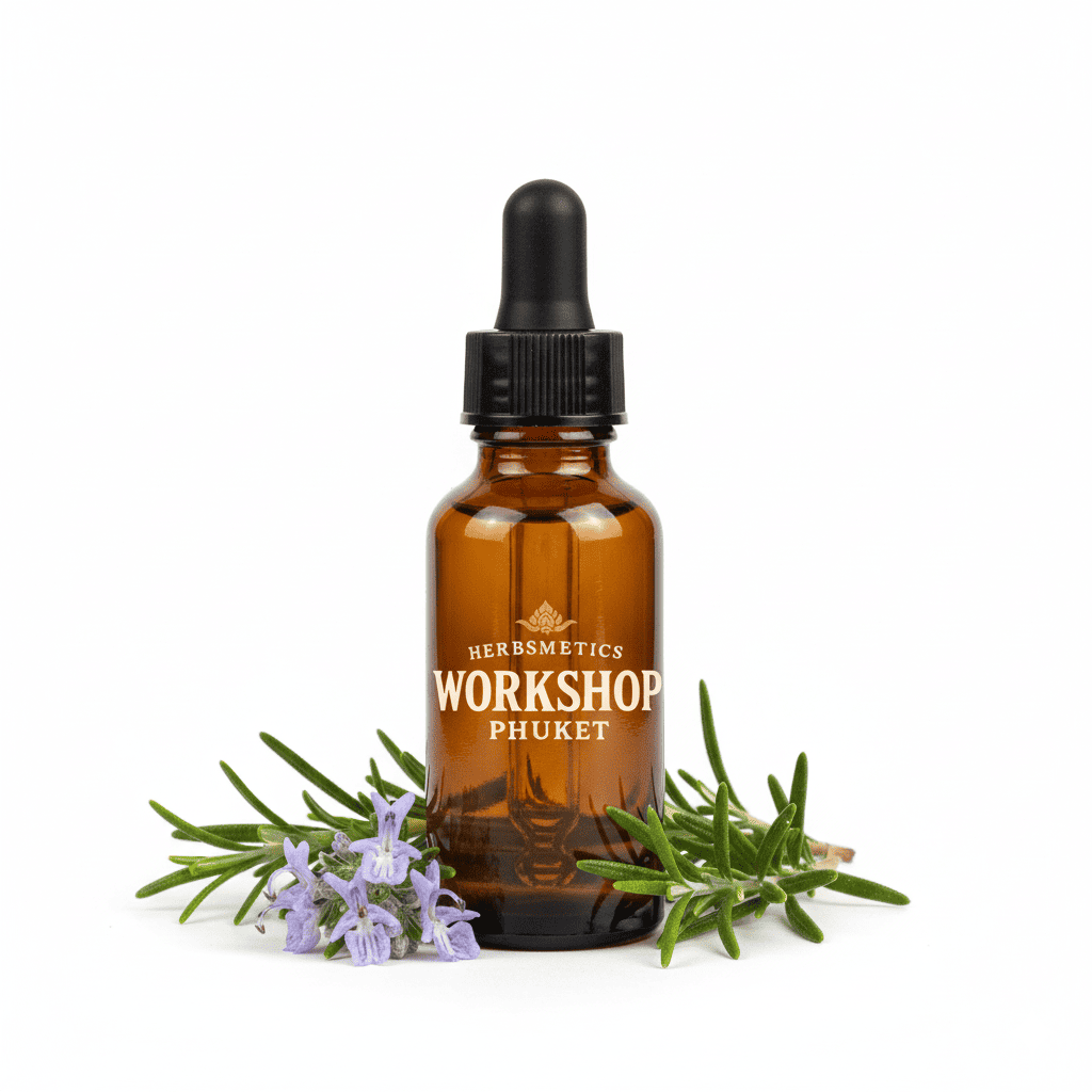 Rosemary ct. verbenone essential oil — herbal, green, fresh — Herbsmetics Phuket