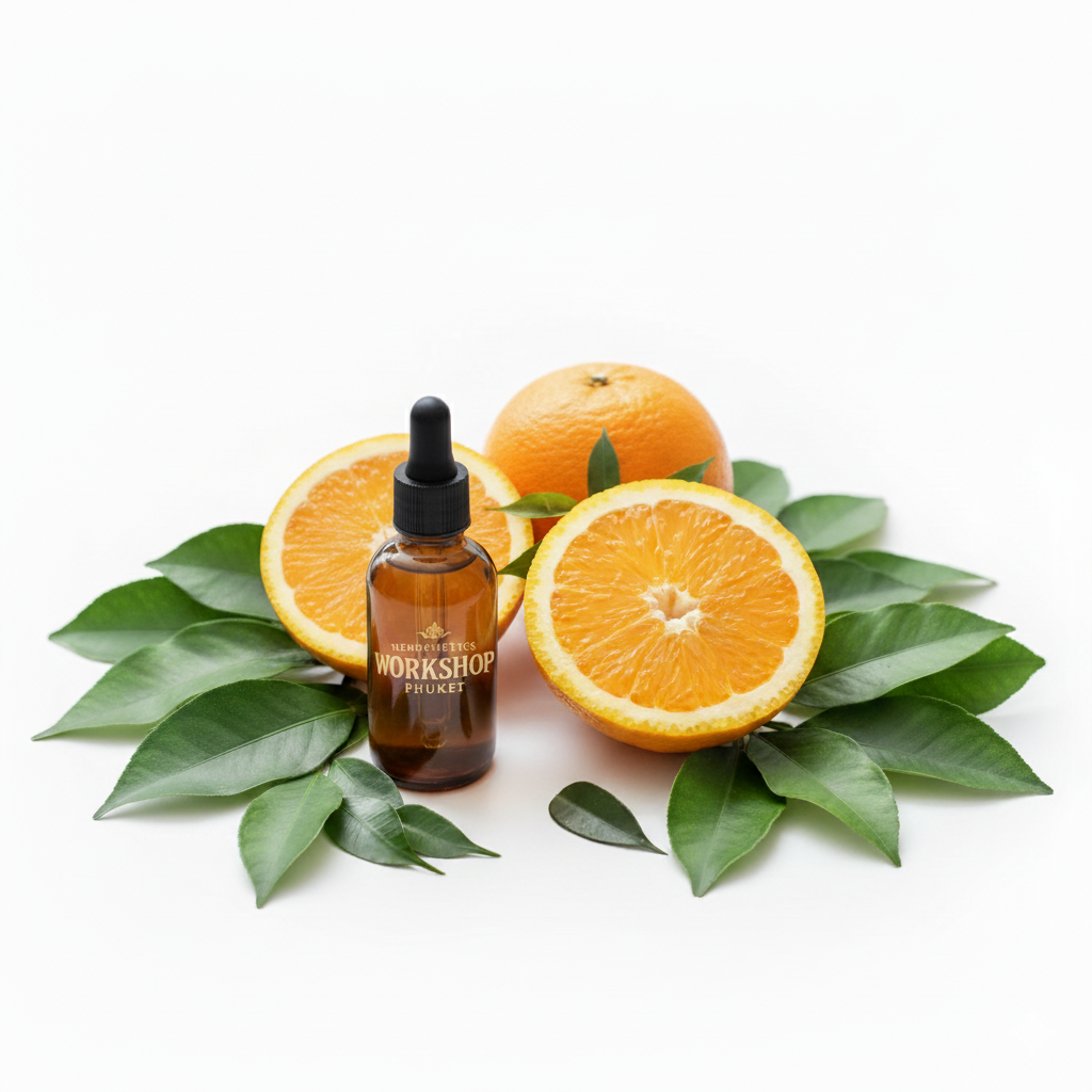 Sweet Orange essential oil — citrusy, bright, fresh, sweet — Herbsmetics Phuket