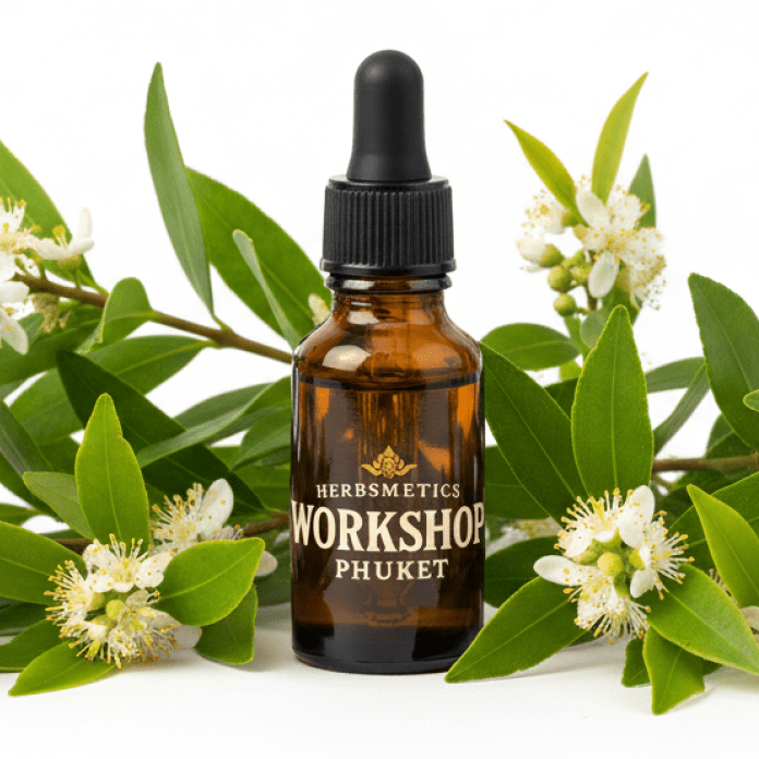 Tea Tree Lemon essential oil — herbal, green, fresh — Herbsmetics Phuket