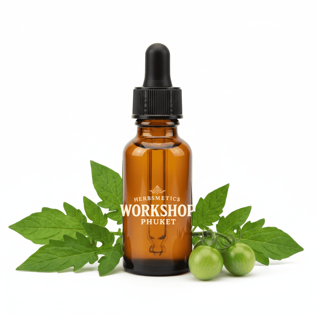 Tomato Leaf Absolute essential oil — herbal, green, fresh — Herbsmetics Phuket