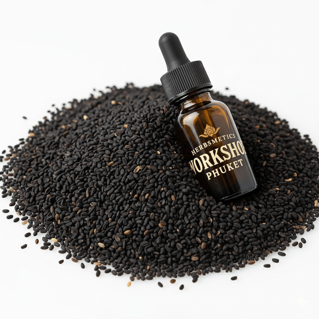 Black Cumin Seed CO2 essential oil — spicy, warm, exotic — Herbsmetics Phuket