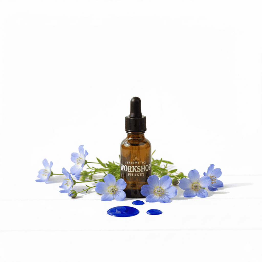 Blue Camomile essential oil — floral, sweet, romantic — Herbsmetics Phuket