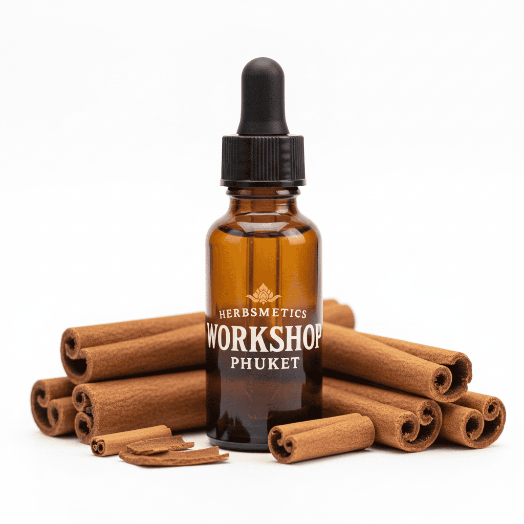Cinnamon Bark essential oil — spicy, warm, exotic — Herbsmetics Phuket