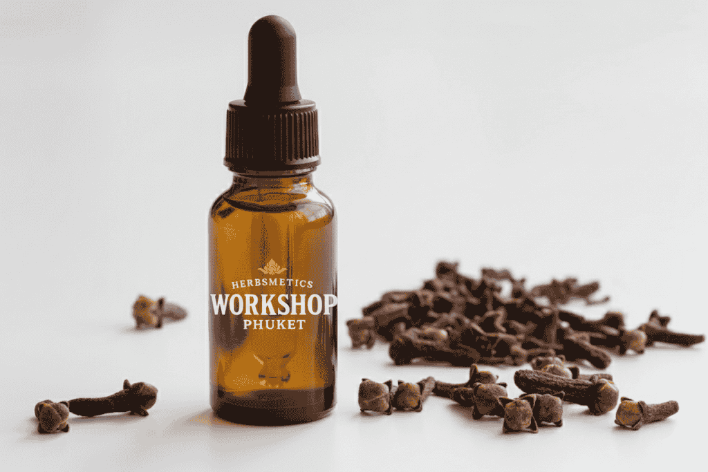 Clove Bud essential oil — spicy, warm, exotic — Herbsmetics Phuket