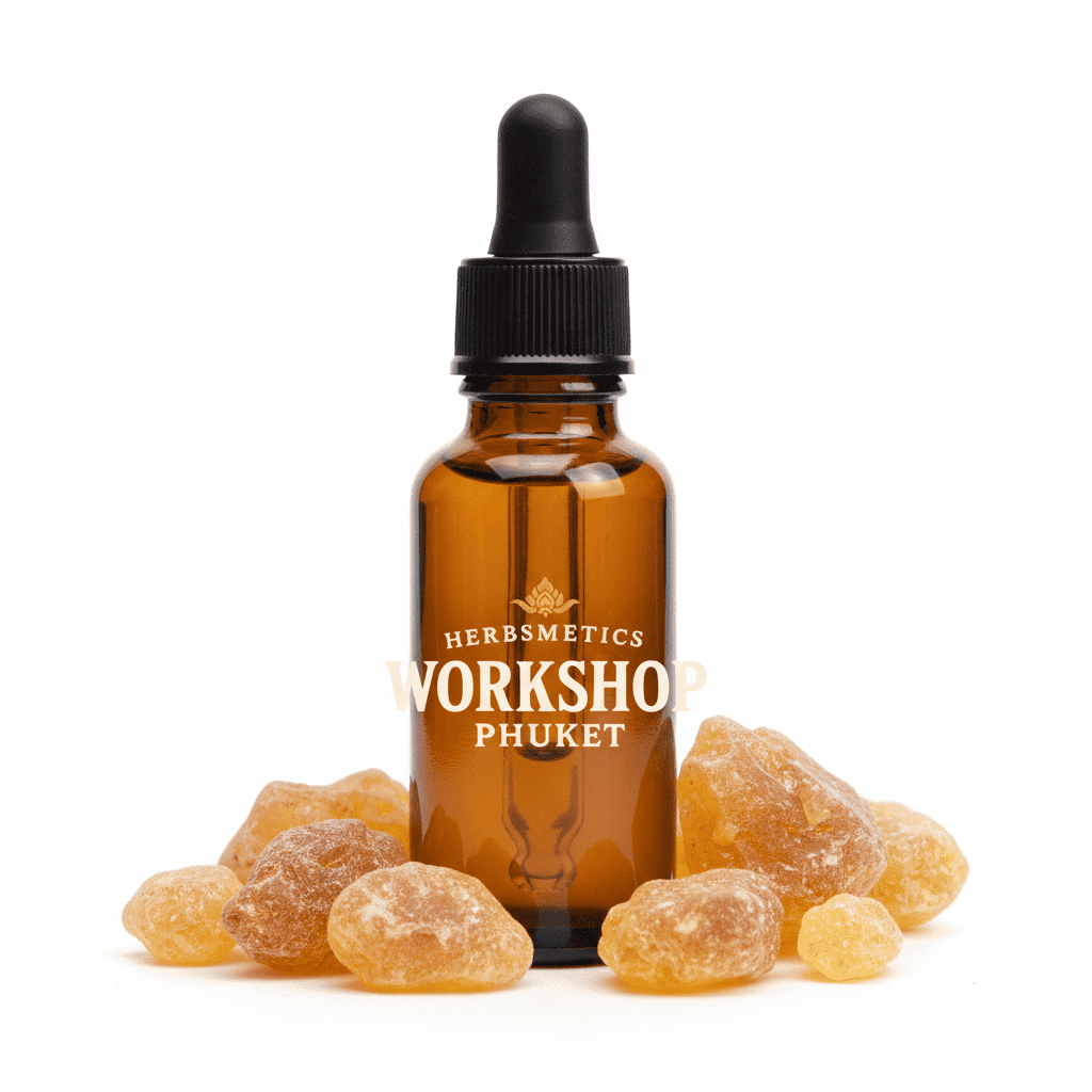 Copaiba Balsam essential oil — balsamic, resinous, deep — Herbsmetics Phuket