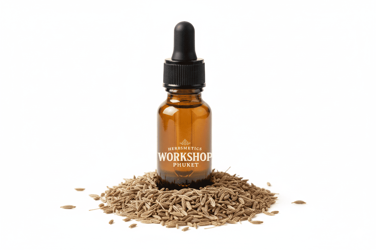 Cumin essential oil — spicy, warm, exotic — Herbsmetics Phuket