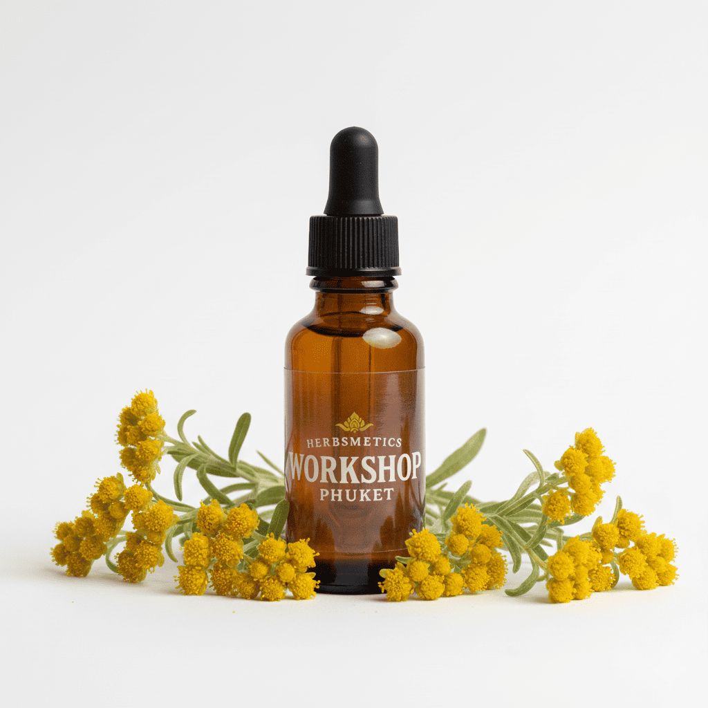 Helichrysum essential oil — floral, sweet, romantic — Herbsmetics Phuket