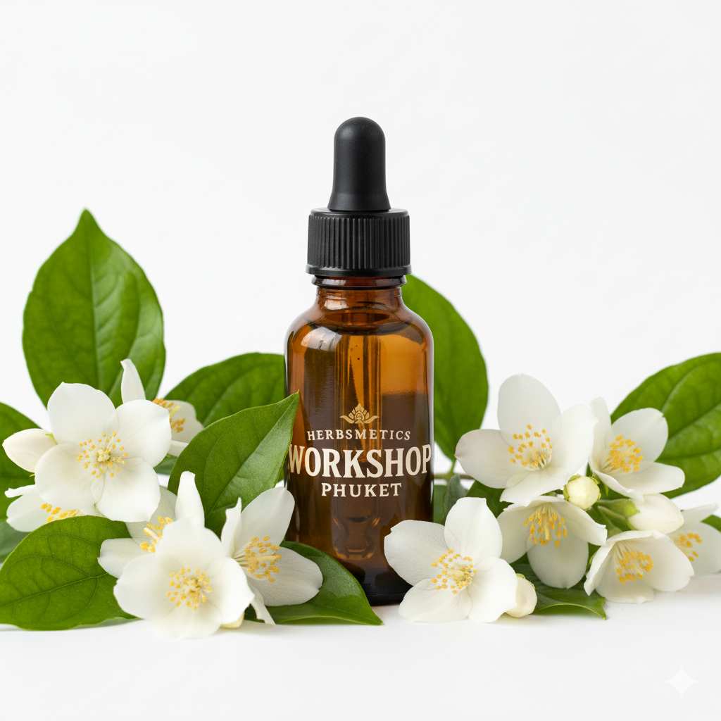 Jasmine Grandiflorum Absolute essential oil — floral, sweet, romantic — Herbsmetics Phuket