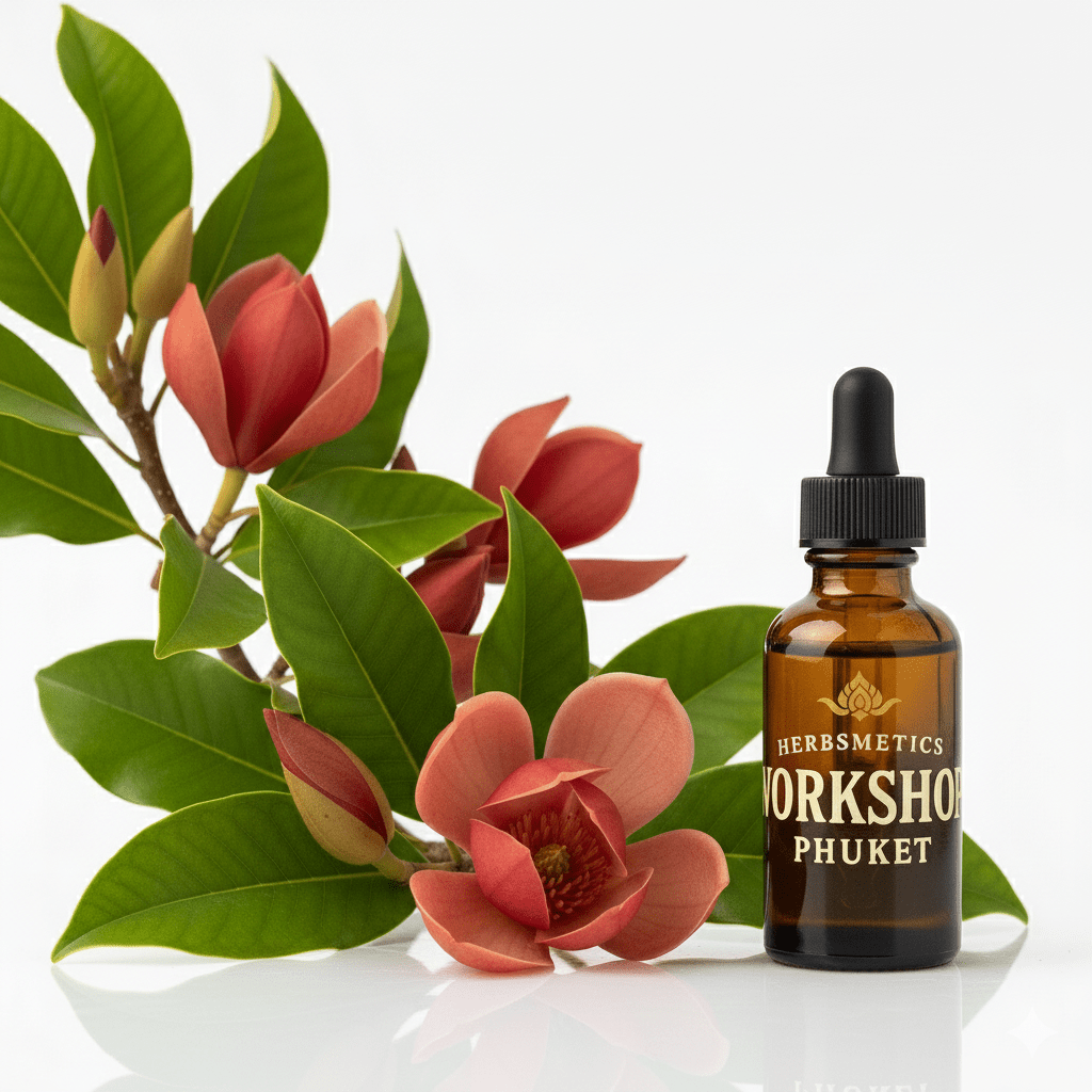 Magnolia Champaca Red Absolute essential oil — floral, sweet, romantic — Herbsmetics Phuket