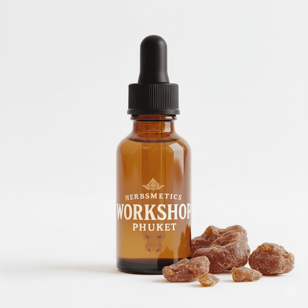 Myrrh essential oil — balsamic, resinous, deep — Herbsmetics Phuket