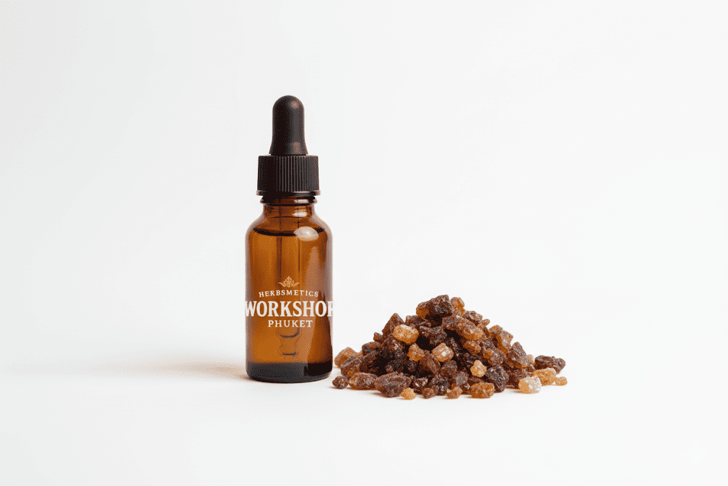 Opoponax essential oil — balsamic, resinous, deep — Herbsmetics Phuket