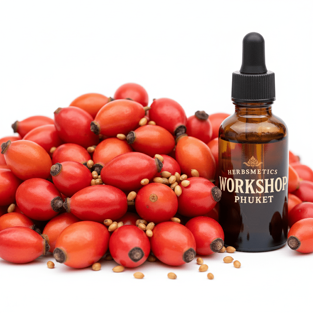 Rosehip essential oil — floral, sweet, romantic — Herbsmetics Phuket