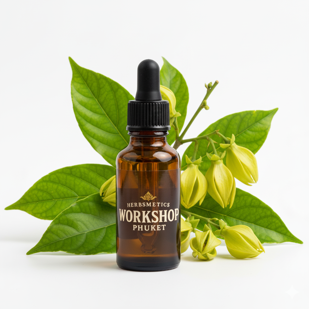 Ylang Ylang essential oil — floral, sweet, romantic — Herbsmetics Phuket